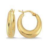 Sembol Gold 2.0 cm 14 Ayar Altın Damla Halka Küpe