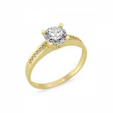 Sembol Gold 8 Ayar Zirconia Altın Tektaş Yüzük