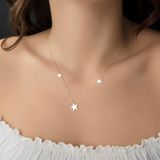 Sembol Gold 8 Ayar Zirconia Altın Yıldız Kolye