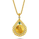 Sembol Gold Burgu Halat Zincirli Sonsuzluk Tuğralı Altın Kolye
