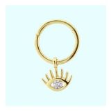 Sembol Gold Göz 14 Ayar Altın Halka Piercing