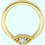 Sembol Gold Tektaş Dudak 14 Ayar Altın Halka Piercing