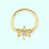 Sembol Gold Tektaş Yıldız 14 Ayar Altın Halka Piercing