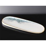 sembol Marble Porselen Uzun Sunum Tabağı Marble - 44