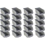 Sembol Plastik Avadanlık A200 Gri 128 x 219 x 112 mm 20'li Koli İçin Pratik Depolama