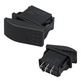 Sembolsüz Işıksız Yaylı 3 Pinli On-Off 12-24V Marin Switch