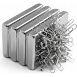 Semel 2 Adet 40X20X5MM Neodyum Magnet Güçlü N35 Mıknatıs Köşeli Nikel Kaplama - Karışık Çok Renkli - Belirtilmemiş - Küre