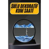 Semel 3D LED Işıklı Kum Saati Gece Lambası Hareketli Sulu Kum Saati Dekoratif