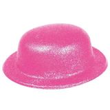 Semel Aksesuar Pembe Renk Simli Melon Yuvarlak Parti Şapkası 24x26 cm
