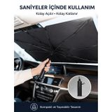 Semel Aksesuar Renault Symbol, Dacia Sandero, Opel Corsa, Ford Ka, Peugeot 208 Uyumlu Oto Şemsiye Yeni Nesil