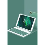 Semel Apple iPad Pro 11 (2024) Kılıf KC01 Smart Klavyeli Tablet Kılıfı - Koyu Yeşil