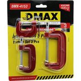 Semel DMAX-4153 ( 3pcs ) ( Mini ) Işkence Mengene Seti ( Çelik Karbon ) ( 25-50-75MM )*72 - Belirtilmemiş - Çok Renkli