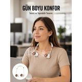 Semel Katlanabilir Asılabilir Fan | USB Şarjlı, 3 Vitesli Sessiz Mini Fan Yeni Nesil - 001-Siyah