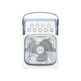 Semel Mini Klima Fan | Usb'li, 7 Renk Gece Işığı, 3'ü 1 Arada Fonksiyon - Çok Renkli