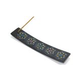 Semel Obsidian Taşı Kayık Tütsülük Model 3 - Çok Renkli - 34x12 cm