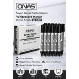 Semel Onas Siyah Beyaz Tahta Kalemi Whiteboard Marker Düşük Kokulu 12 Adet Kutu