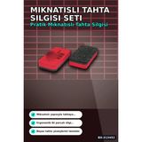 Semel Renkli Eva Sünger Tutacaklı 40 Adet Mıknatıslı Tahta Silgisi - Sınıf Kullanımına Uygun BX-313452 - Karışık Çok Renkli