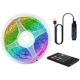 Semel Rgb Şerit LED 10 Metre LED Işık Kumanda ile Kontrol Rgb - 1,20 m - Çok Renkli