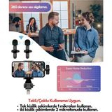 Semel Type-C Çiftli Kablosuz Yaka Mikrofonu Seti - Youtube, Tiktok, Vlog ve Canlı Yayınlar Için Telefon Uyumlu Çift Mikrofon - Belirtilmemiş