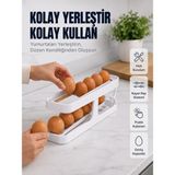 Semel Yumurta Düzenleyici Organizer Buzdolabı Için Yer Tasarruflu Saklama Rafı