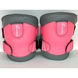 Semender Safety Motosiklet Koruyucu Dizlik, Doğal Deriden, El Yapımı, Pembe-Gri