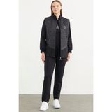 Sementa 76316 Kapitone Yelekli Üçlü Eşofman Takım - Siyah - 2XL