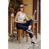 Sementa Paça Büzgü Detaylı Krep Pantolon - Siyah - XL