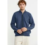 Sementa Renk Kombinli Cepli Yünlü Triko Mont - Indigo - Siyah - XL