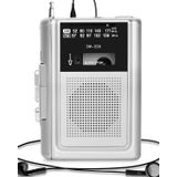 Semier Walkman - Taşınabilir kaset kaydedici AM FM klasik büyük hoparlör ve kulaklık, entegre mikrofon, DC veya AA pil ile çalışır