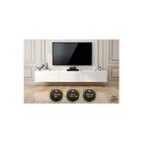 SEMİH MOBİLYA 160 cm Parlak Beyaz MDF Duvara Monte TV Ünitesi