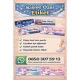 SemiramiS Rozet Kişiye Özel Okul Etiketi 230 Adet İsim Yazılı Sticker | Çocuk Eşyaları İçin Dayanıklı Etiket Seti