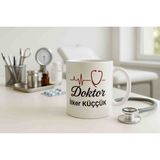 Semoş Kozmetik Doktor Temalı Süblimasyon Kupa Baskı Hediyelik Kupa - 010 - Beyaz - 250 ml