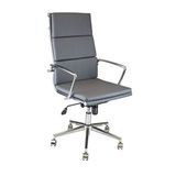 SEMPRE Flora Soft Yönetici Koltuğu & Ergonomik Ayarlanabilir Tasarım & 360 Derece Dönebilir ve Kolçaklı Dizayn Ofis Koltuğu (Antrasit)