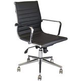 Sempre Krom Siyah Ofis Çalışma Koltuğu