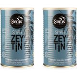 Şems Siyah Sele Zeytin 900 Gr 261-290 Kalibre ( 2'li Ekonomik Paket ) - 1,8 kg