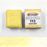 Şemse - 113 Uçuk Sarı - El Yapımı Doğal Sulu Boya - Gökkuşağı Serisi - Yarım Tava - Profesyonel