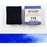 Şemse - 119 Lapislazuli - El Yapımı Doğal Sulu Boya - Gökkuşağı Serisi - Yarım Tava - Profesyonel