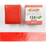 Şemse - 124V Sülyen - El Yapımı Doğal Sulu Boya - Vegan Serisi - Vegan içerikli Doğal Sulu Boya - Yarim Tava - Profesyonel