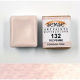 Şemse - 132 Toz Pembe - El Yapımı Doğal Sulu Boya - Gökkuşağı Serisi - Yarım Tava - Profesyonel