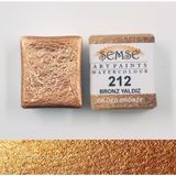 Şemse - 212 Bronz Yaldız - El Yapımı Doğal Sulu Boya - Yaldız Serisi - Yarım Tava - Profesyonel