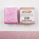 Şemse 220 Pembe Kuvars El yapımı Sanatsal Taş Suluboya 1/2 Tava 2ml | Resim, Tezhip, Minyatür vb. | Profesyonel, Akademik ve Amatör Kullanım | Mührelenebilir, Kağıt ve Deri Üzerine Uygulanabilir