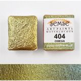 Şemse - 404 Omega - El Yapımı Doğal Sulu Boya - Renk Değiştiren Sulu Boya - Cosmos Serisi - Yarım Tava - Profesyonel