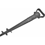 Şemsiye Kazığı - Şemsiye Tutucu - Şemsiye Sabitleyici - Bahçe Şemsiye Kazığı - Kamp Kazığı - Plaj Şemsiyesi Kazığı 42 Cm. - Siyah