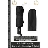 #Şemsiye Kılıflı Otomatik Su Geçirmez 8 Telli Rüzgara Dayanıklı Şık Ergonomik Kompakt Yağmur Şems