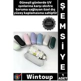 #Şemsiye Kompakt Mini Küçük Boy Güneş Yağmur Korumalı Pratik Su Geçirmez Şık Çantalı Kapsül Şemsiye