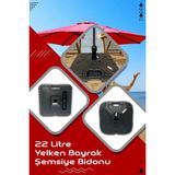 Şemsiye - Olta Bayrak Bidonu - Yelken Bayrak Dubası - 22 Lt