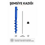 Şemsiye Sabitleme Kazığı Mavi Renk 46 Cm