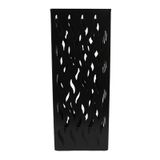 Şemsiye standı, Metal Giriş Yolu Paslanmaz Depolama Kovası Hızlı Kuruma için İçi Boş Tasarımlı İç Mekan/Dış Mekan Yağmur Dişlisi 42x16x1 (Siyah)
