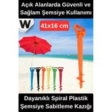 #Şemsiyekazığı Plastik Şemsiye Sabitleme Kazığı Dayanıklı Spiral Zemin Sabitleyici Ayarlanabilir Kamp Plaj Bahçe Şemsiye