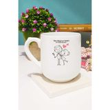 Sen Başıma Gelen En Güzel Şeysin Sevgiliye Hediye Kupa Bardak Oval - 1 Adet - 300 ml - Beyaz